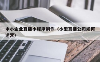 邵阳中小企业直播小程序制作（小型直播公司如何运营）
