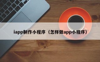 邵阳iapp制作小程序（怎样做app小程序）