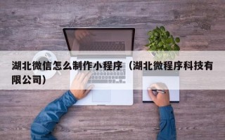 邵阳湖北微信怎么制作小程序（湖北微程序科技有限公司）